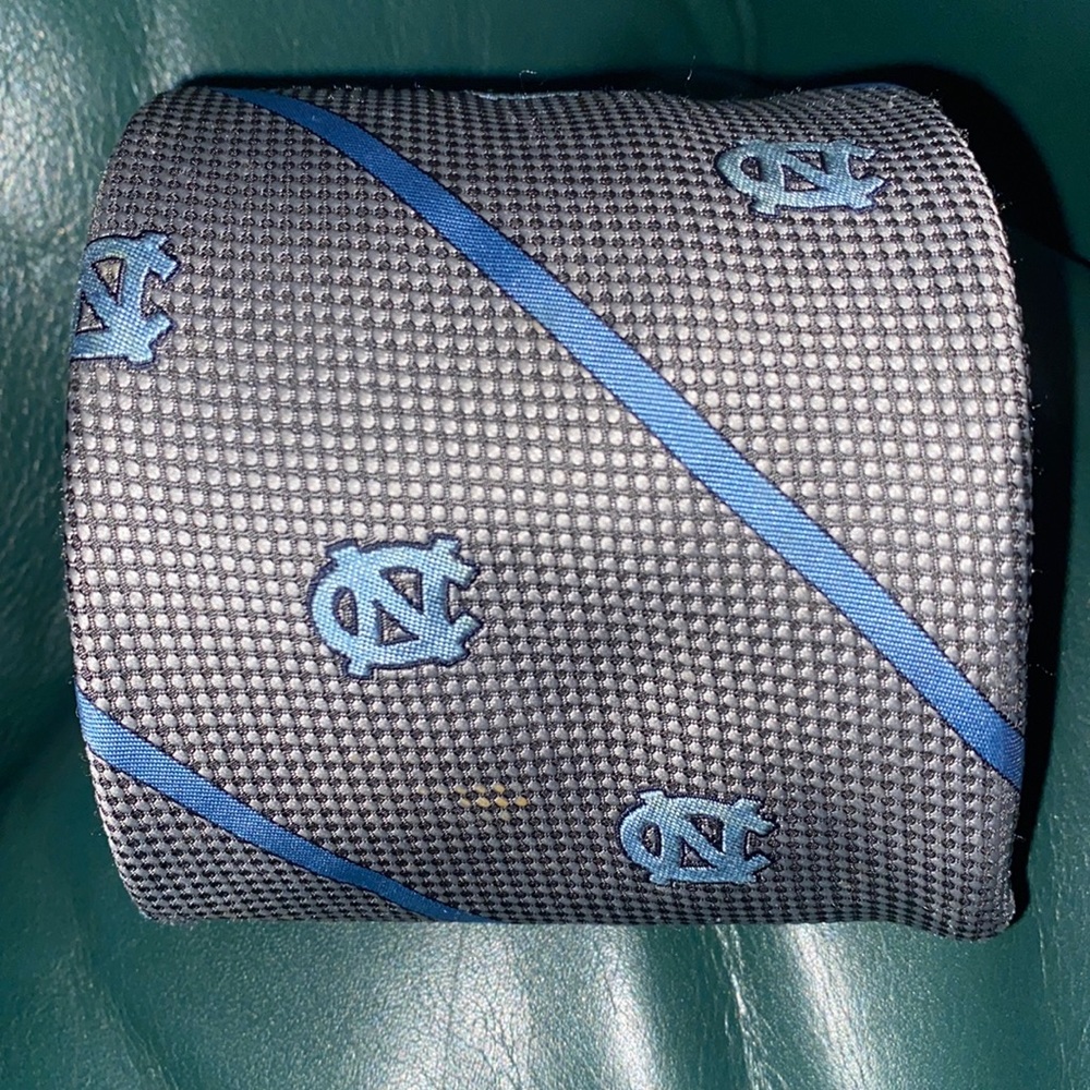 UNC tie - grey and blue